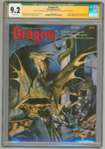 CGC SS 9.2 Dragon Magazine #74 SIGNED by Ed Greenwood TSR AD&amp;D / Qualifi... - £79.00 GBP