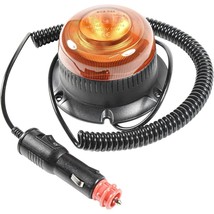 Amber Mini Beacon Emergency Strobe Construction Safety LED Lights Magnetic Mount - £37.75 GBP