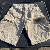 Polo Jeans Company Khaki Cotton Baggy Cargo Military Shorts Mens Size 30 - £23.58 GBP