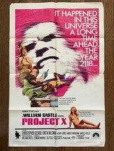 *William Castle&#39;s PROJECT X (1968) One-Sheet Cryogenic Suspension in the Future - £153.33 GBP
