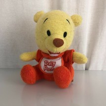 Baby Winnie the Pooh Stuffed Plush Terry Red Bib Pajamas Beanbag Disneyl... - £19.46 GBP