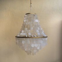 Capiz Shell Chandelier,Boho Lamp Decoration,Ceiling light Capiz Shell - £279.12 GBP