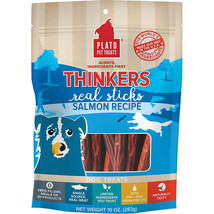 Plato Dog Treats Thinkers Salmon Sticks 10oz. - £19.06 GBP