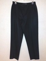 Linda Allard Ellen Tracy Black Cotton/Rayon Blend Dressy Pants Size 8 - £11.63 GBP