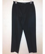 LINDA ALLARD ELLEN TRACY Black Cotton/Rayon Blend Dressy Pants Size 8 - £11.58 GBP