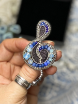 Brooch &quot;Treble Clef&quot; best gift for musicians,music fans, gift for music ... - £51.13 GBP