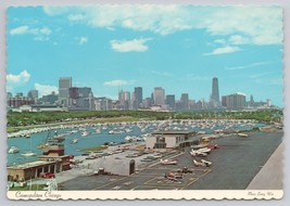 Cosmopolitan Chicago Meigs Field And Skyline View Chicago IL 1960s Postcard - £10.79 GBP