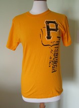 Pittsburgh Pirates MLB Gold Short Sleeve Fruit of the Loom T-shirt SMALL S  - $2.94
