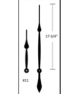 17.75" Spaded, Balanced Hands (25) *Necessary Mechanism Not Included* - $166.48 CAD