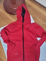 Nike youth large red zip front hooded sweatshirt Lrg - £10.28 GBP