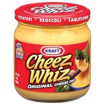 2 Jars Kraft CHeeZ WHIZ Original Chese Dip Sauce Nacho Philly Steak 15 oz Jar - £34.90 GBP