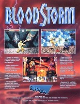 Blood Storm Arcade FLYER Original NOS Video Game Fighting Game Art 1994 Vintage  - £16.06 GBP