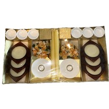VINTAGE NIB 18pc SET Lucite Coasters Taper Candles Holder Ashtray Flower... - $29.95