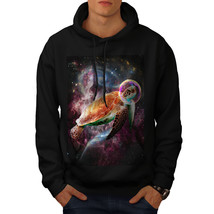 Wellcoda Outer Space Turtle Mens Hoodie, Cosmonaut Casual Hooded Sweatshirt - £25.79 GBP+