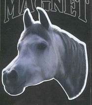 Die-cut ARABIAN GRAY Horse Head Flexible Vinyl Car Magnet...Reduced Price - £3.90 GBP