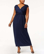 NY Collection Womens Plus Ruched Sheath Dress, Size 2X - £34.42 GBP