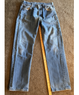 Vintage Levi&#39;s 501  Jeans Mens Blue Original Shrink to Fit Made USA 31x 30 - $148.94 CAD