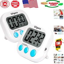 White 2-Pack Digital Timer II - Easy Read Timer with Retractable Stand &amp;... - $210.04 MXN