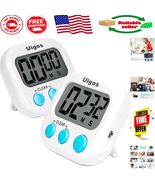 White 2-Pack Digital Timer II - Easy Read Timer with Retractable Stand &amp;... - $15.88 CAD