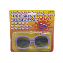 VINTAGE FUN IN THE SUN CHILDREN&#39;S SUNGLASSES PURPLE PLASTIC GLASSES NEW ... - $19.00