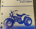 1984 1985 Honda Model ATC125M 3 Wheeler ATV Shop Service Repair Manual 6... - $77.99
