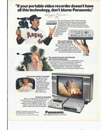 1982 Panasonic PV-5500 and PK-956 Print Ad Vintage VHS Recorder 8.5&quot; x 11&quot; - €17,42 EUR