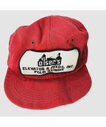 Elevator Feeds Patch Snap Back Canvas Hat K Products Farm Cap Distressed... - £10.19 GBP