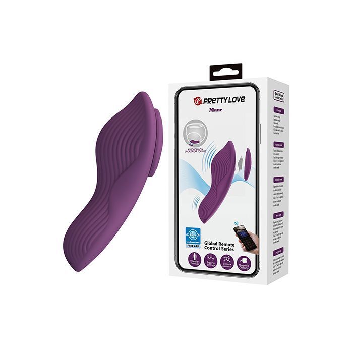 Pretty Love Mane Magnetic App-Controlled Panty Vibe Purple - $28.90