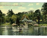 Boat Lake Druid Hill Park Postcard Baltimore Maryland 1910&#39;s - £9.30 GBP