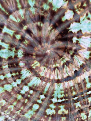 NEW Gilden Men’s Bright Green Brown Spiral Ice Tie Dye Short Sleeve Shirt 2XL Item image 6