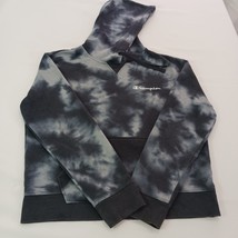 Champion RN#15763 Women's M Dyed Black Cotton Blend Hoodie Pullover Sweatshirt image 11