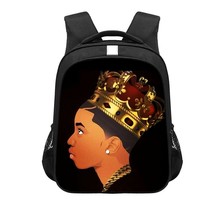 13 inch Primary Schoolbag Ortopedic Book Bag African Black Art Boys Prin... - $40.33