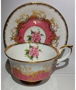Paragon Pink Teacup Tea Cup and Saucer Heavy  Gold Bone China England - $39.99 CAD