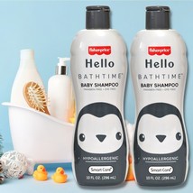 2 BOTTLES Of    fisher-price Hello Bath Time Baby Shampoo 10 oz. - £12.64 GBP