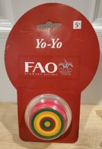 FAO Schwarz Wooden YoYo Mint in Package - Red Wood Yo-yo - NEW! - £7.76 GBP