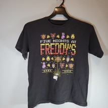 Five Nights at Freddys Shirt Boys Youth XL Game Over Boys Black - £12.42 GBP