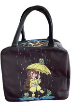 Anime Rainy Day Insulated Lunch Bag Tote Novelty Graphic Lunch Bag - £17.50 GBP