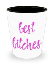 College Shot Glasses - Best Bitches (Pink) - Shotglass Bachelorette Night, Brida - £10.26 GBP