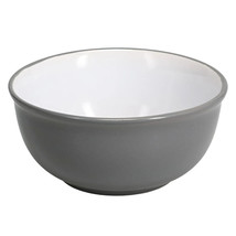 SET Of 4  Royal Norfolk Gray and White Stoneware Bowls, 6-in. - £23.59 GBP