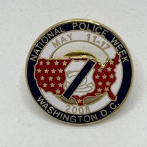 Washington DC National Police Week Law Enforcement Enamel Lapel Hat Pin - £11.78 GBP