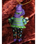 Vintage Retired December Diamonds WINNIE THE  WITCH Ornament 4.5&quot;  - £22.01 GBP