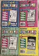 Lot of 4 Penny Press Jumble That Scrambled Word Game Puzzle Book 2020 Lot#3 [Sin - £14.76 GBP