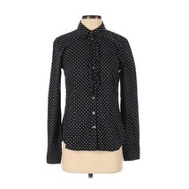 Tommy Hilfiger Black Polka Dot Button Down Shirt Size Small - £19.54 GBP