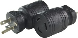 Black Conntek 30114 Locking Adapter, 20 A, 125 V, Male Plug To 20 A,, 20R. - $645.90 MXN