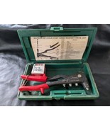 Marson HP-2 Rivet Gun Hand Riveter Rivets 39092 USA Green Case - $31.67