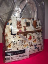 Disney Dogs Dooney &amp; Bourke Santa Tails Satchel Stella Max Lady Stitch Pluto - £197.11 GBP