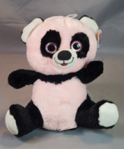 Nanco Belly Buddies Pink Panda Plush Stuffed Animal Toy 8&quot; PF-PAN10 Thin Skinny - £13.16 GBP