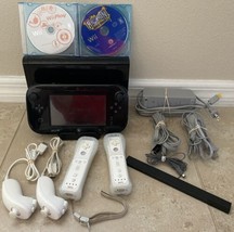 Nintendo Wii U Black 32GB Console WUP-101(02) & Gamepad WUP-010(USA) Used - $200.00