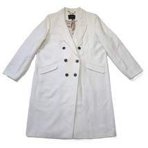 NWT J.Crew Double-breasted Topcoat in Ivory Italian Wool-Cashmere Coat 18 - £127.43 GBP