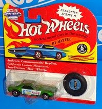 Hot Wheels 1994 Vintage Collection Series II SNAKE Funny Car Mtflk Green w/ RLs - £14.14 GBP